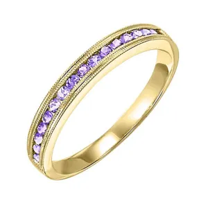 10KT Yellow Gold Classic Book Stackable Fashion Ring