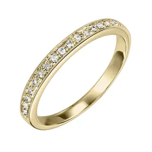 14KT Yellow Gold & Diamond Sparkle Fashion Ring  - 1/8 ctw