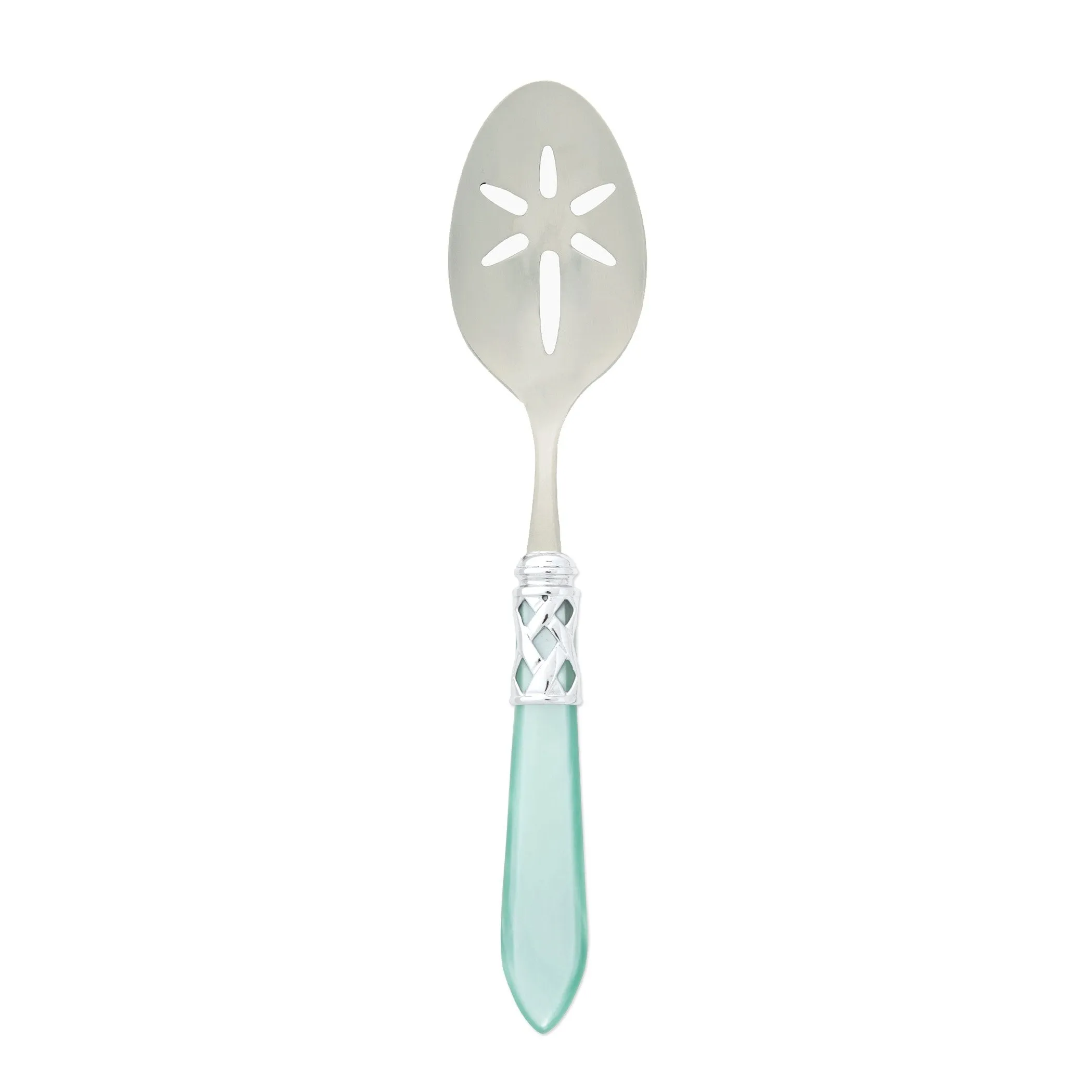 Aladdin Brilliant Aqua Slotted Serving Spoon