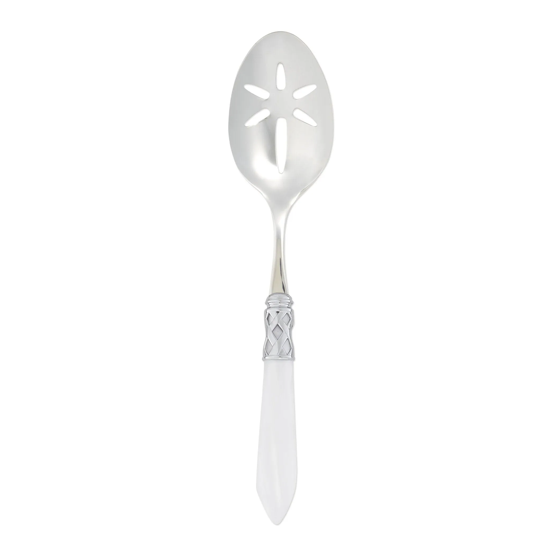 Aladdin Brilliant White Slotted Serving Spoon