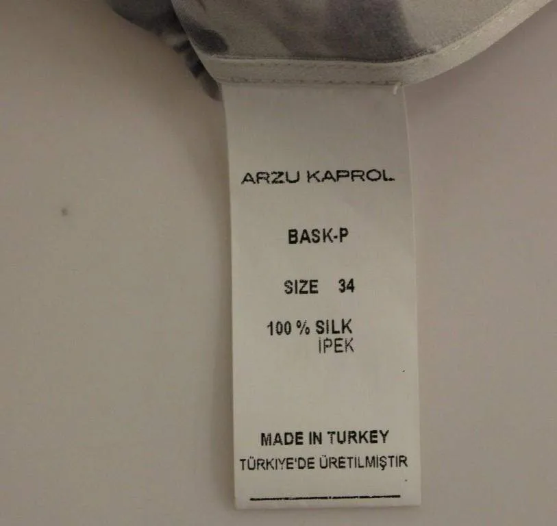 Arzu Kaprol   Silk Sleeveless Top Shirt Blouse