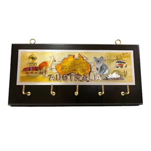 Australian Map with Icons - Key Holder