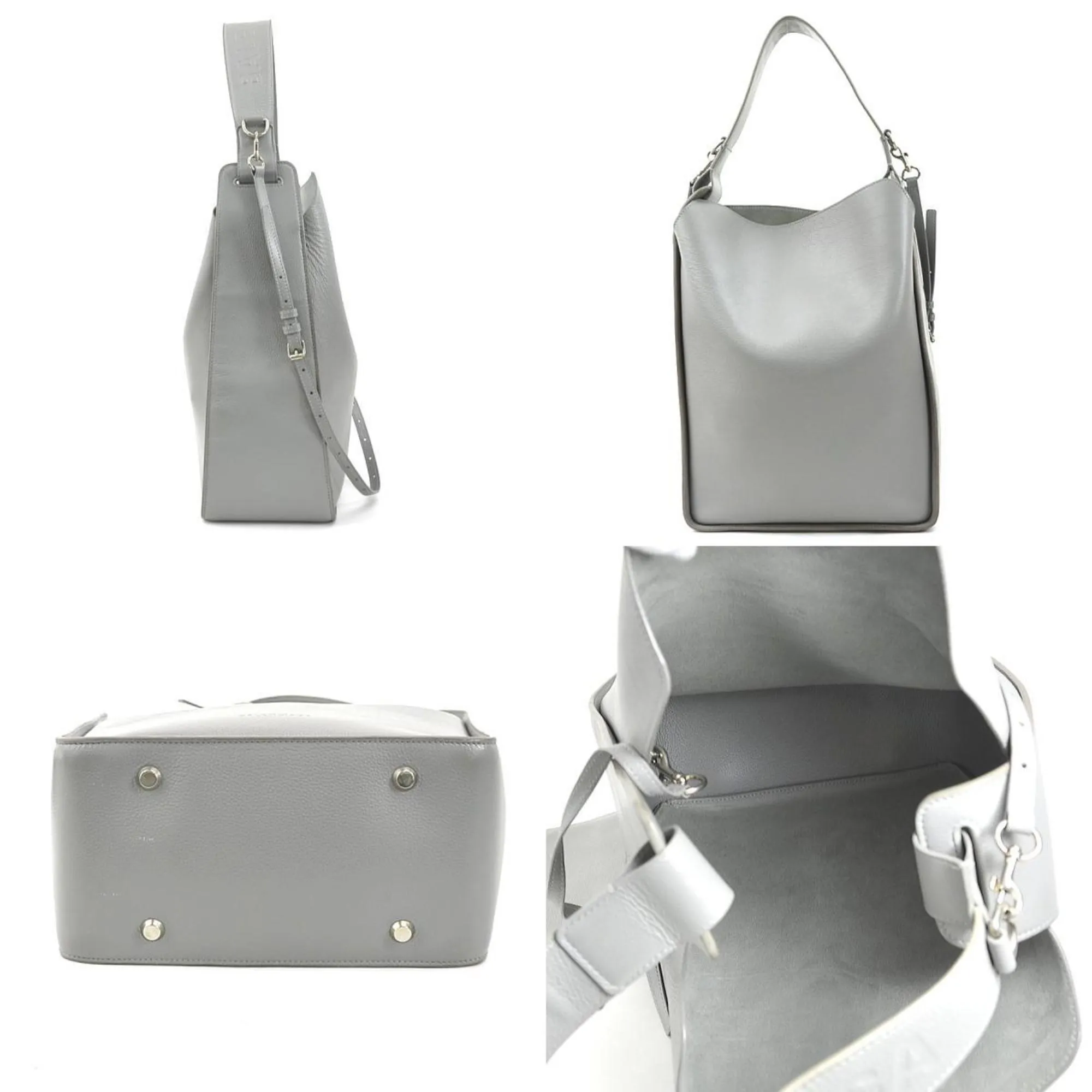 Balenciaga Tool Grey Leather Bag