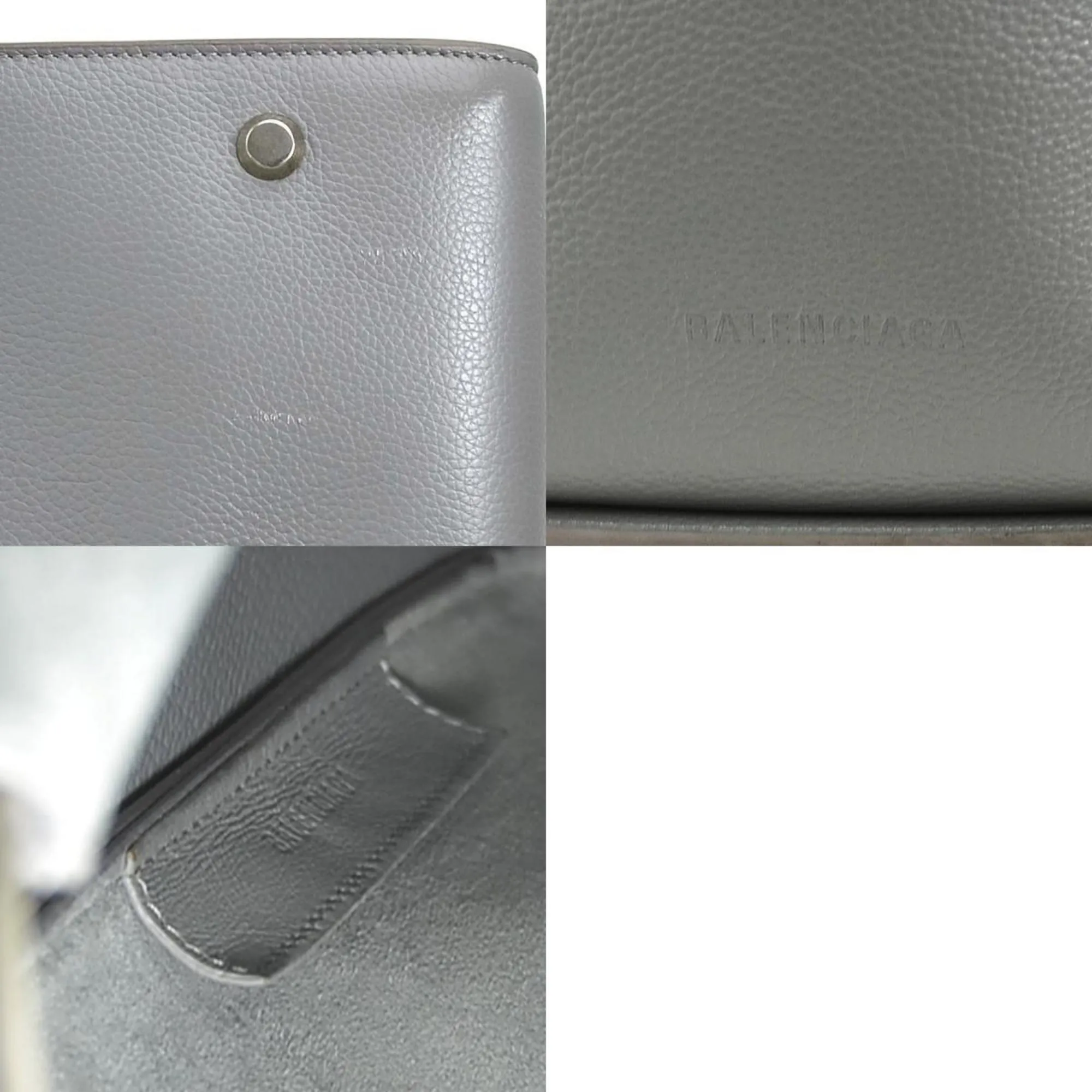 Balenciaga Tool Grey Leather Bag