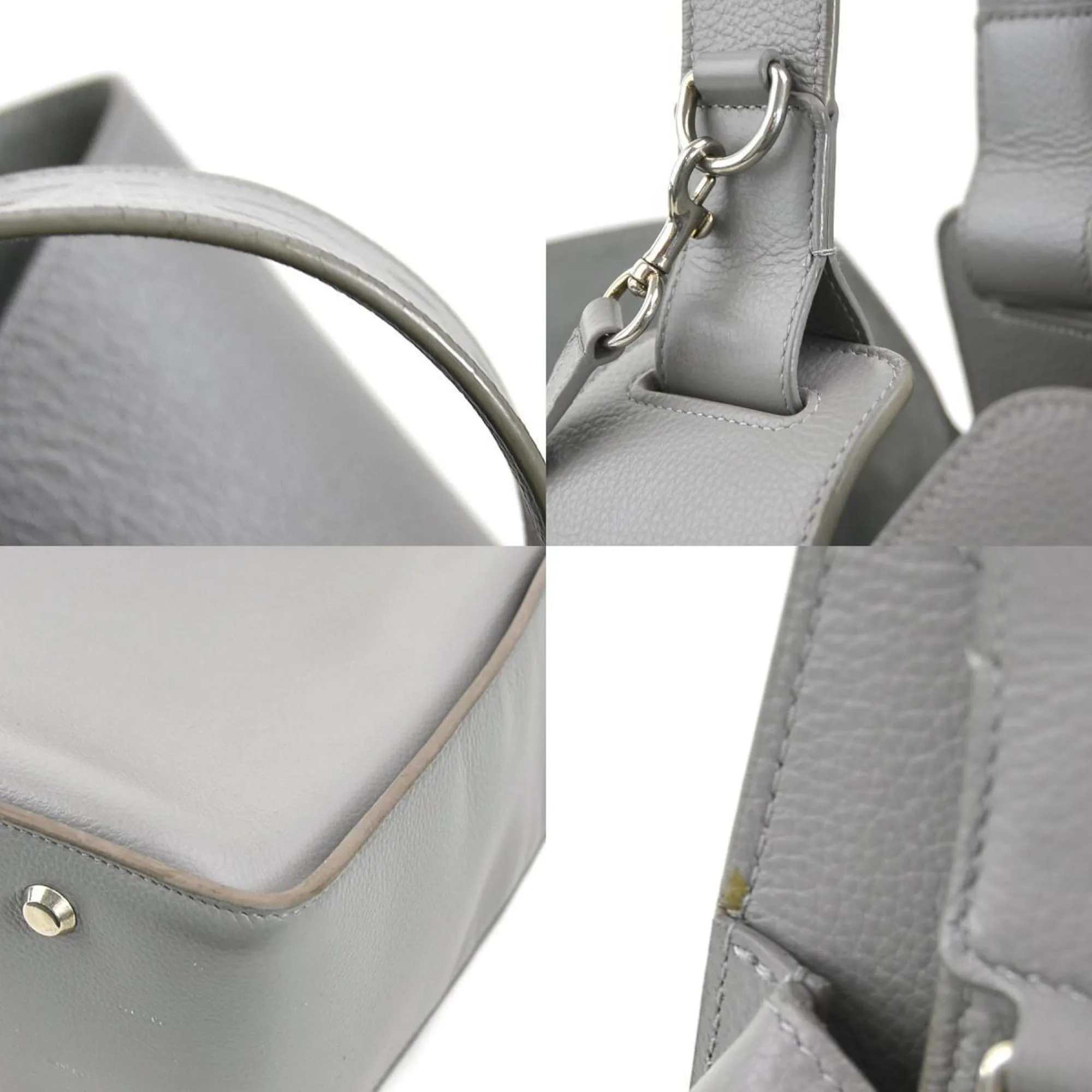 Balenciaga Tool Grey Leather Bag