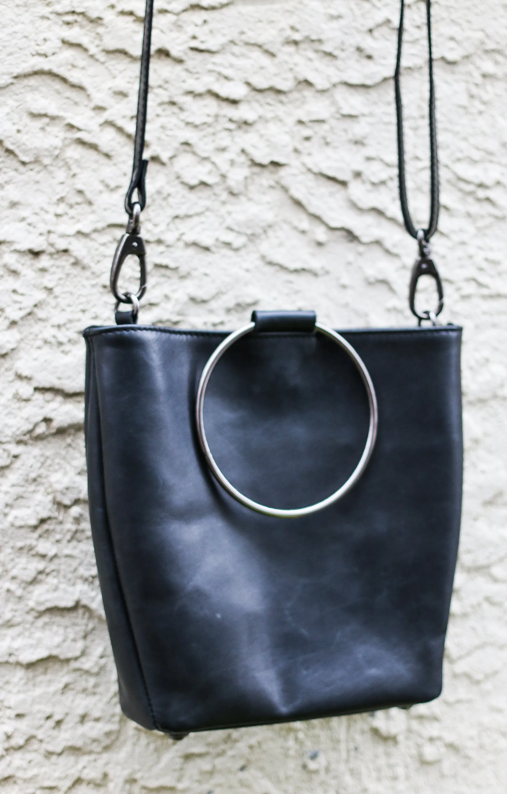 Bianca Rachele O-Ring Leather Bag