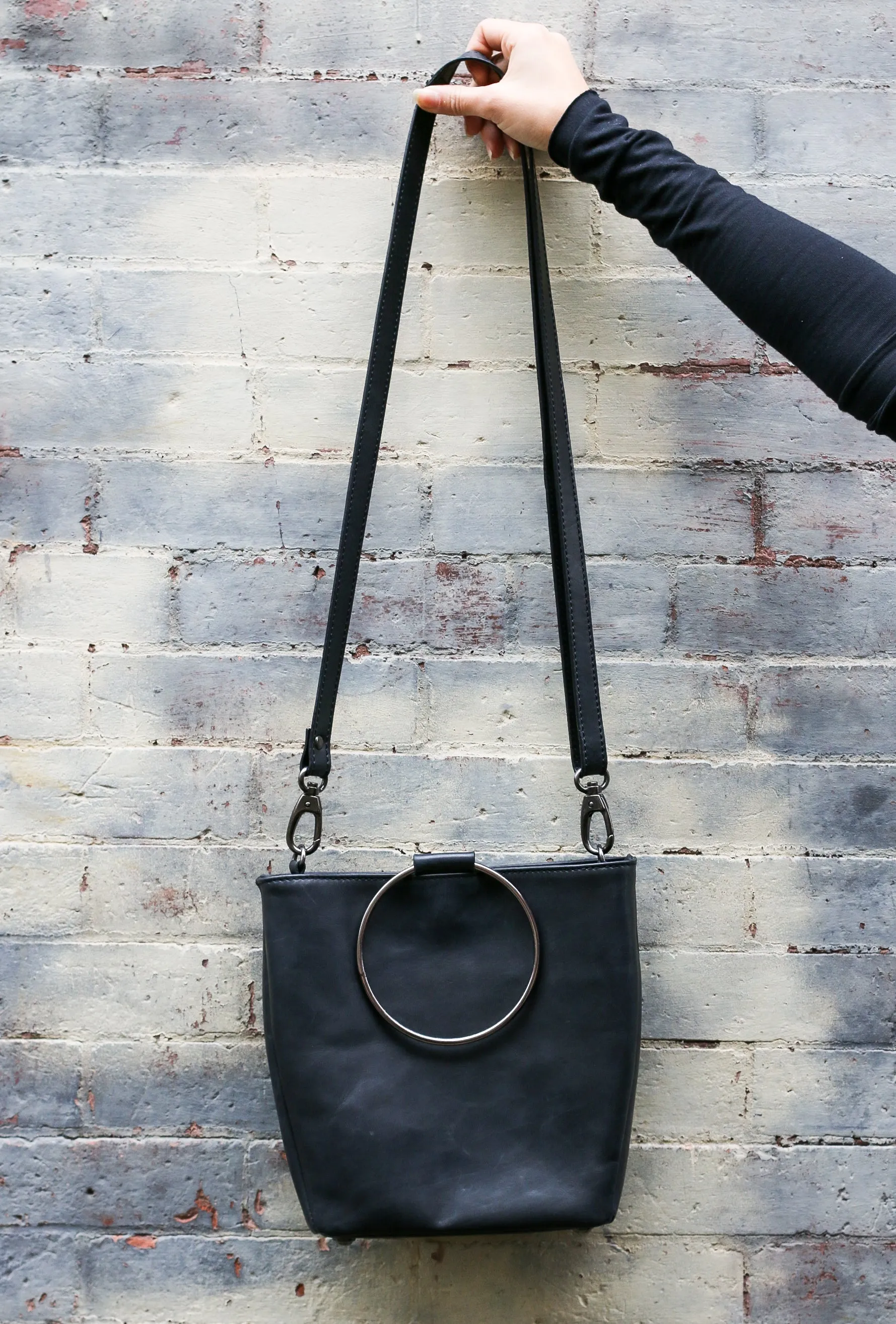 Bianca Rachele O-Ring Leather Bag