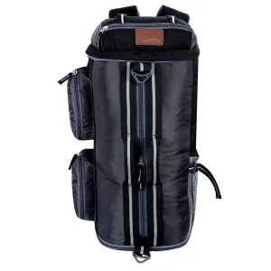 Black & Grey Casual Trekking Rucksack Bag With Shoe Compartment