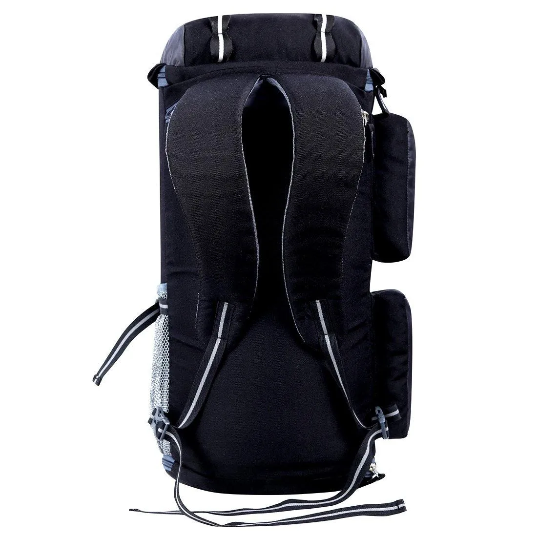 Black & Grey Casual Trekking Rucksack Bag With Shoe Compartment