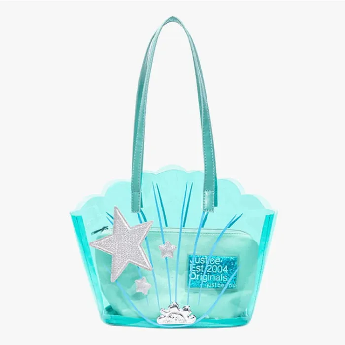 Blue Shell Transparent Bag