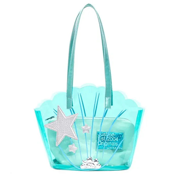 Blue Shell Transparent Bag