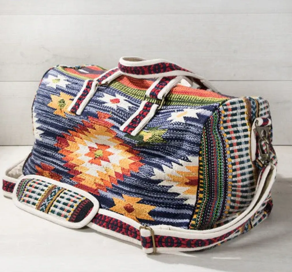 Bohemian Duffle Bag - Denim