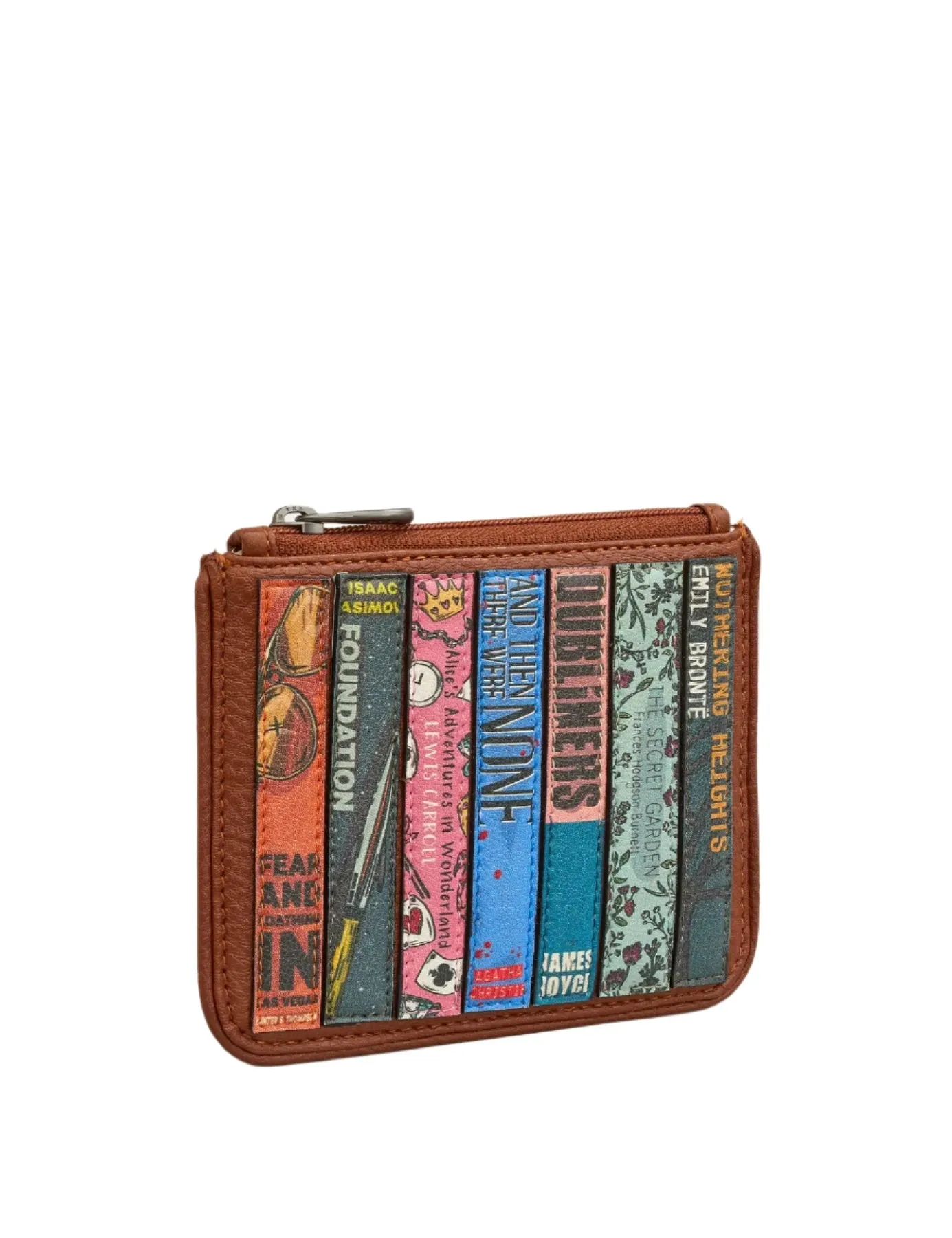 Bookworm Vegan Leather Zip Purse