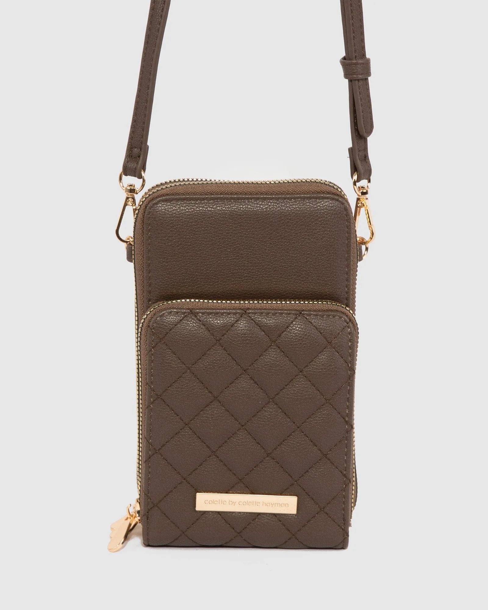 Brown Koni Phone Crossbody Bag