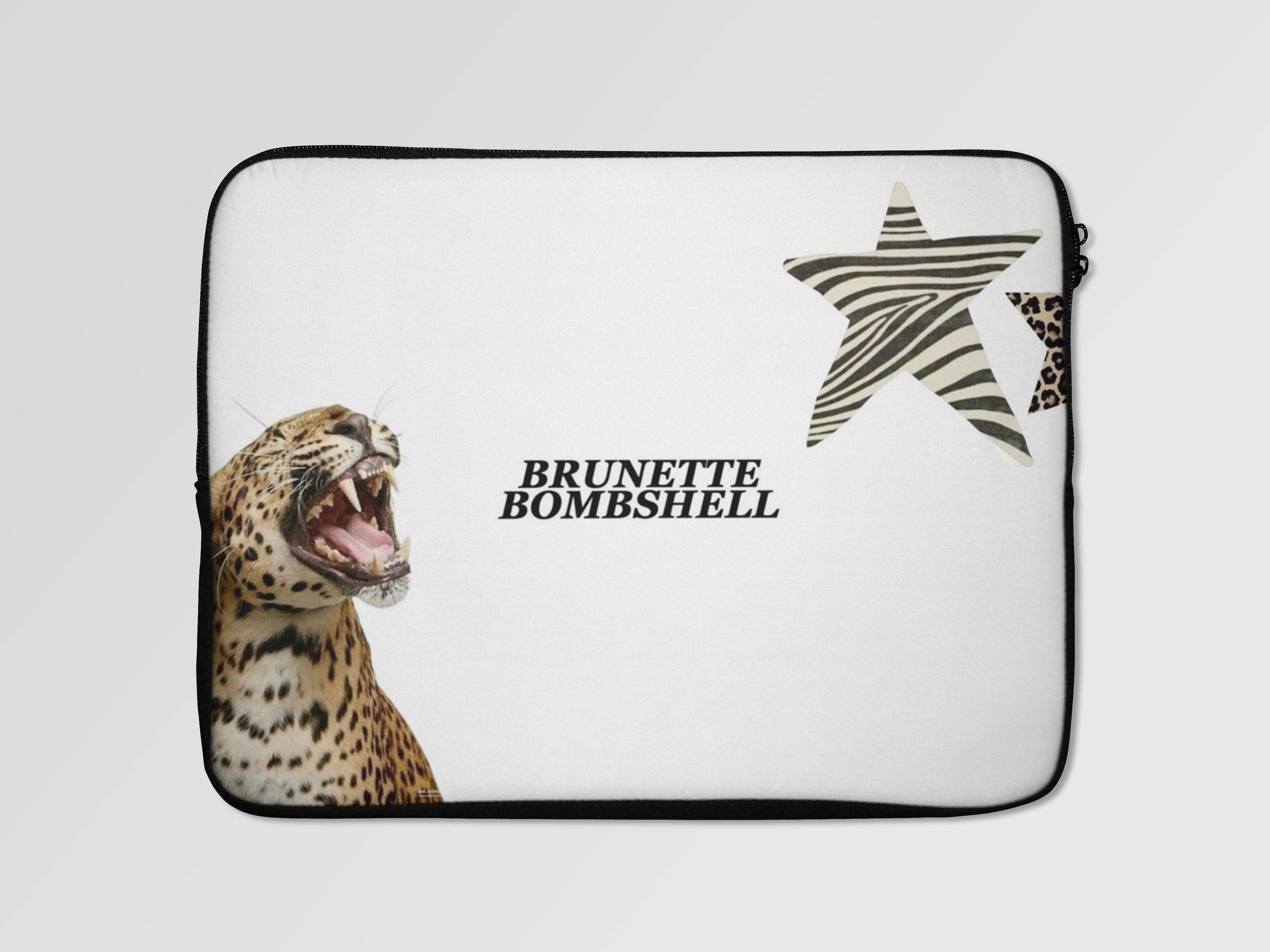 Brunette Bombshell Y2K Laptop Sleeve Bag