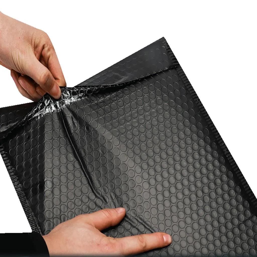 Bubble Pouch Mailer Bag Self-Seal Padded Envelope Matte Black