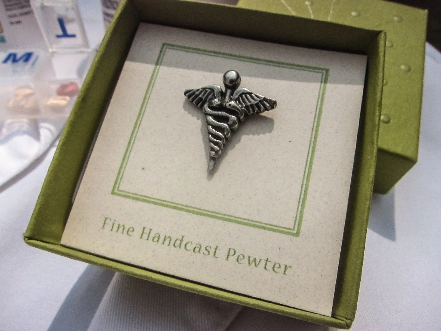 Caduceus Lapel Pin