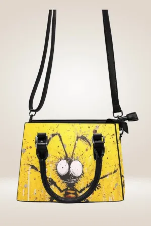 Cartoon Bee Yellow Satchel Bag