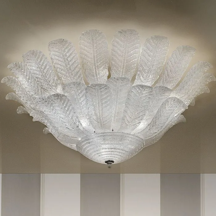 Cast Glass Ceiling Light