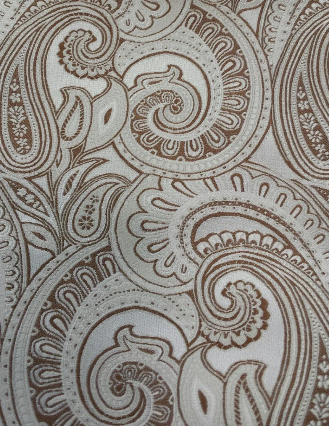 Champagne Beige Paisley Hanky