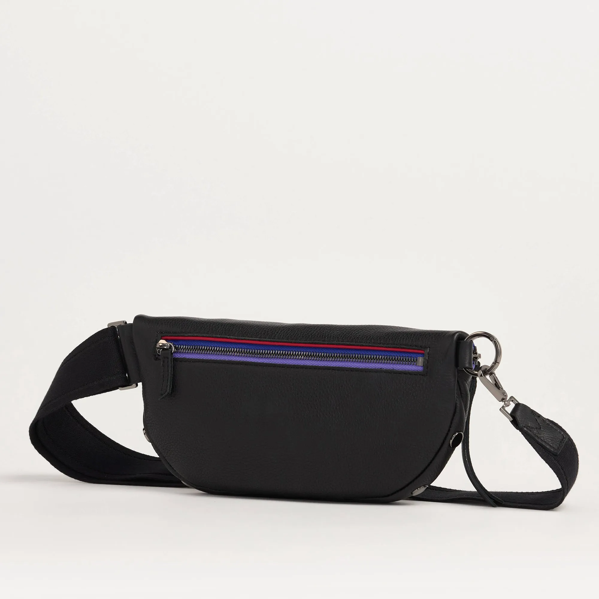 Charles Crossbody | Birthday Brite/Gunmetal-Purple Zip | Med