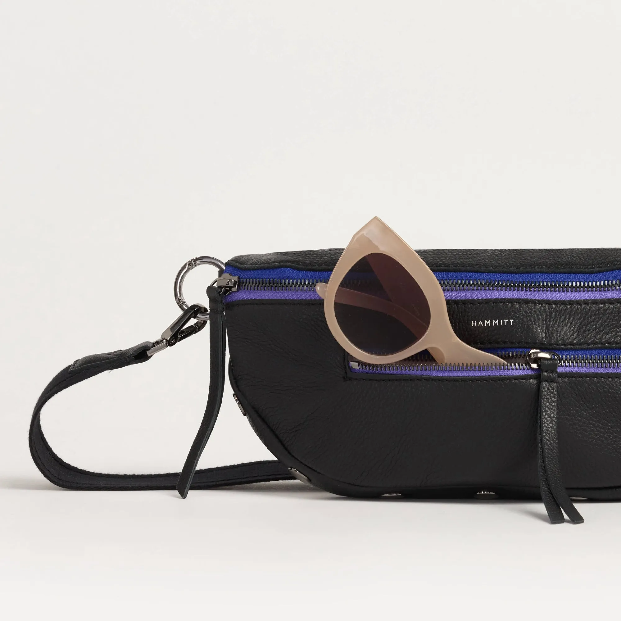 Charles Crossbody | Birthday Brite/Gunmetal-Purple Zip | Med