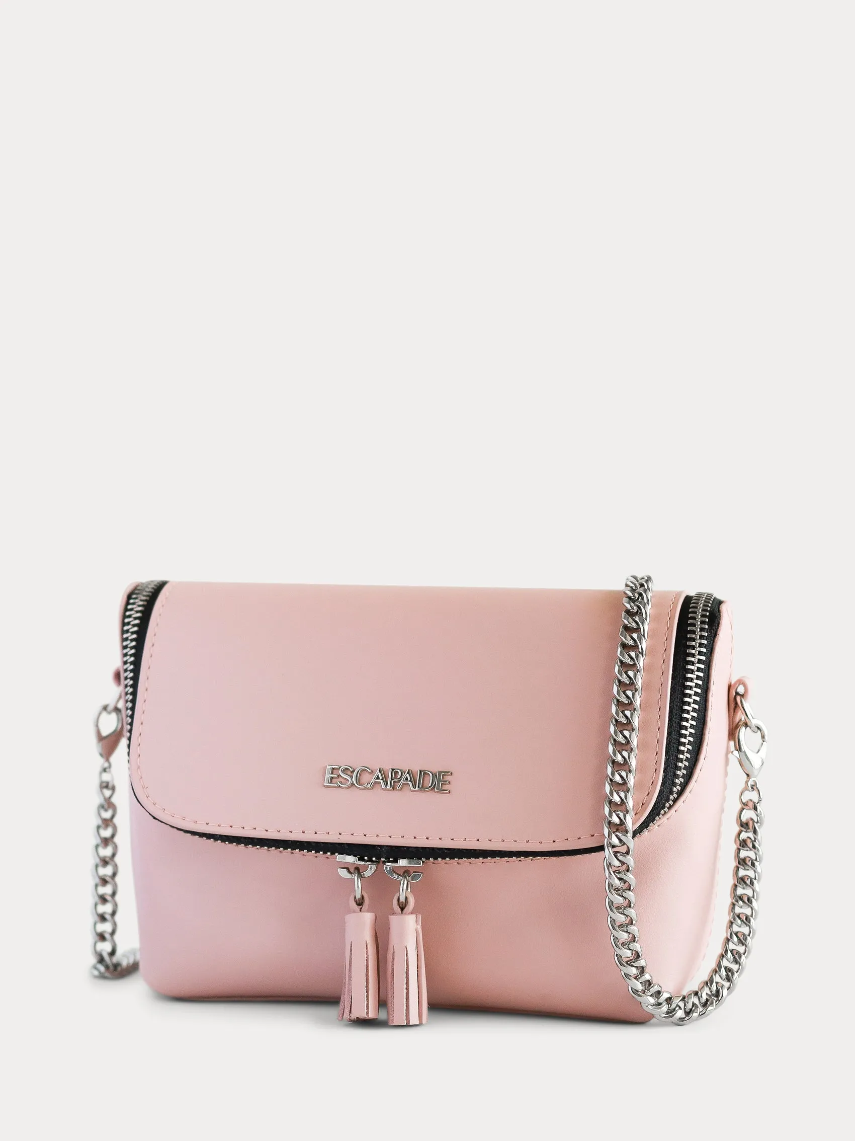 Chelsea. Powder Pink Leather Belt Bag