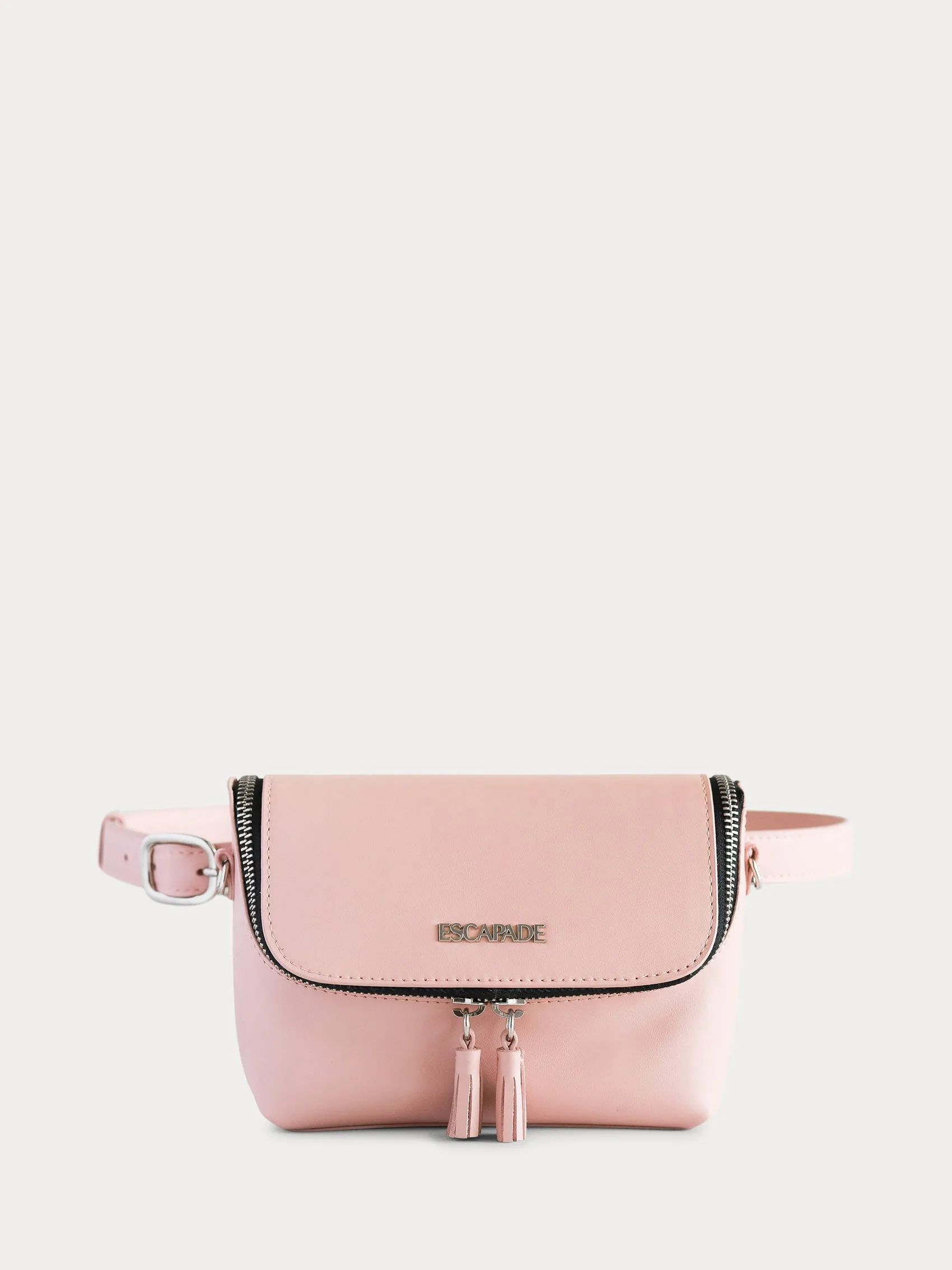 Chelsea. Powder Pink Leather Belt Bag