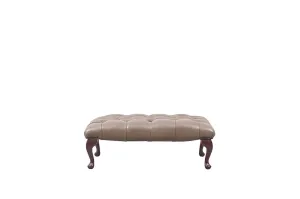 Chesterfield | Queen Anne Bench Footstool | Milton Mushroom