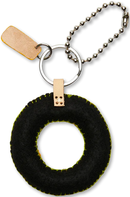 Consuela Embroidered Felt Alphabet Letter Charms - Black