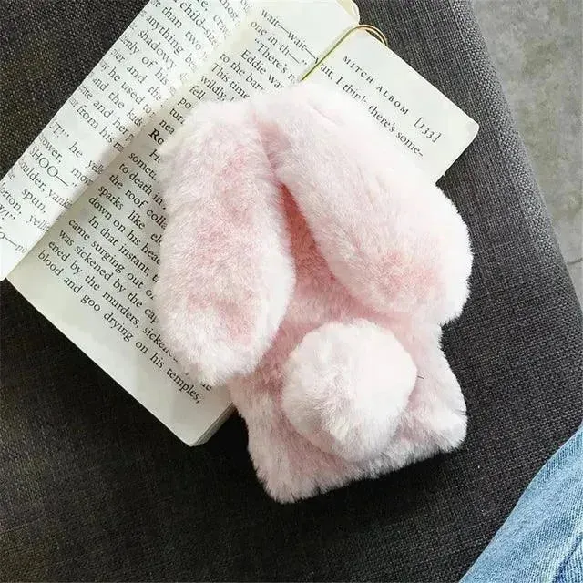 Cute 3D Fur Bunny Style Phone Case (For iPhones)