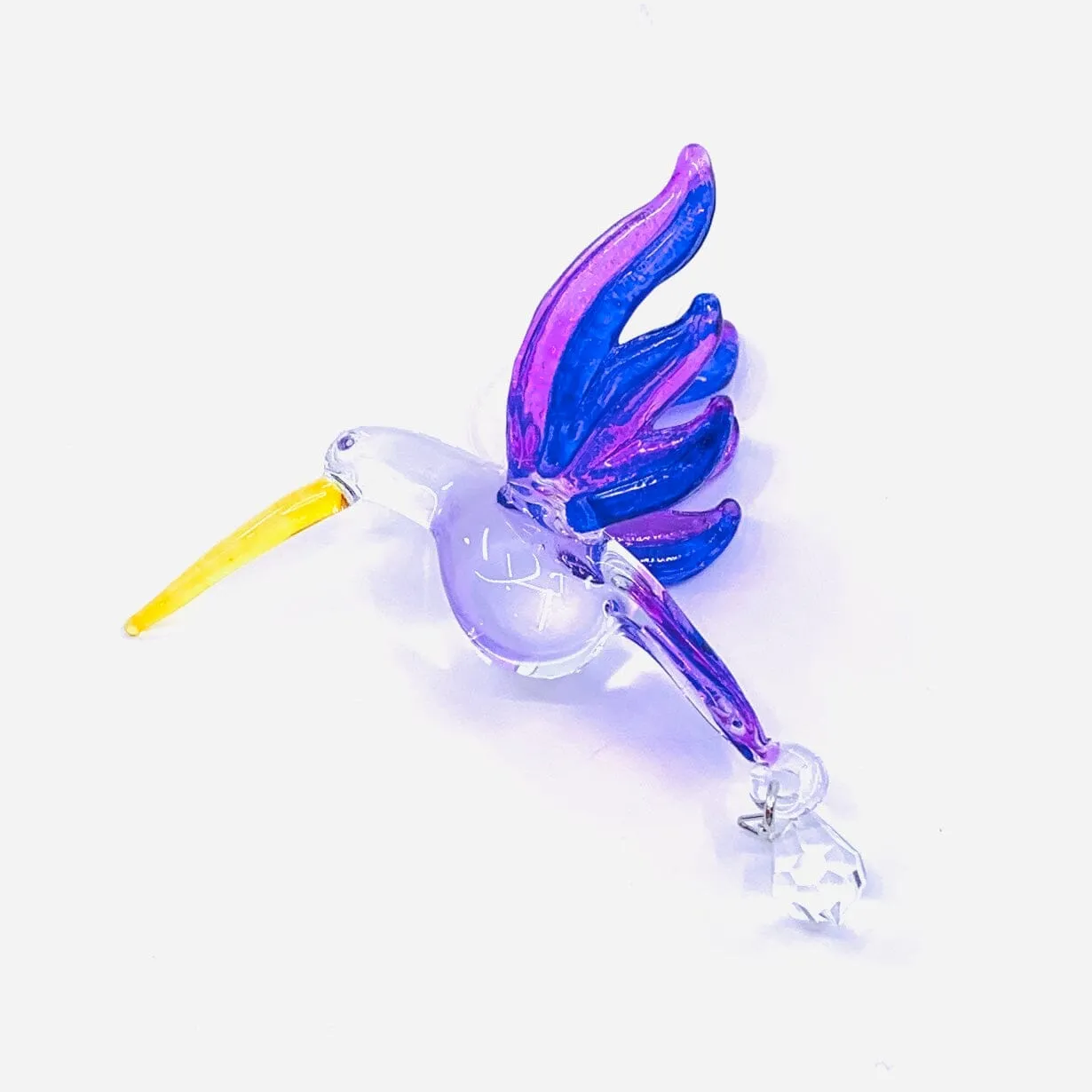 Dazzle Glass Hummingbird, Purple and Pink 19