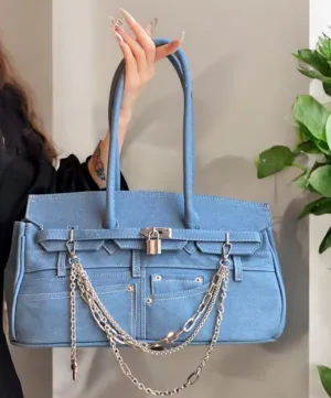 Denim Birkin Longer Handle - Limited Edition