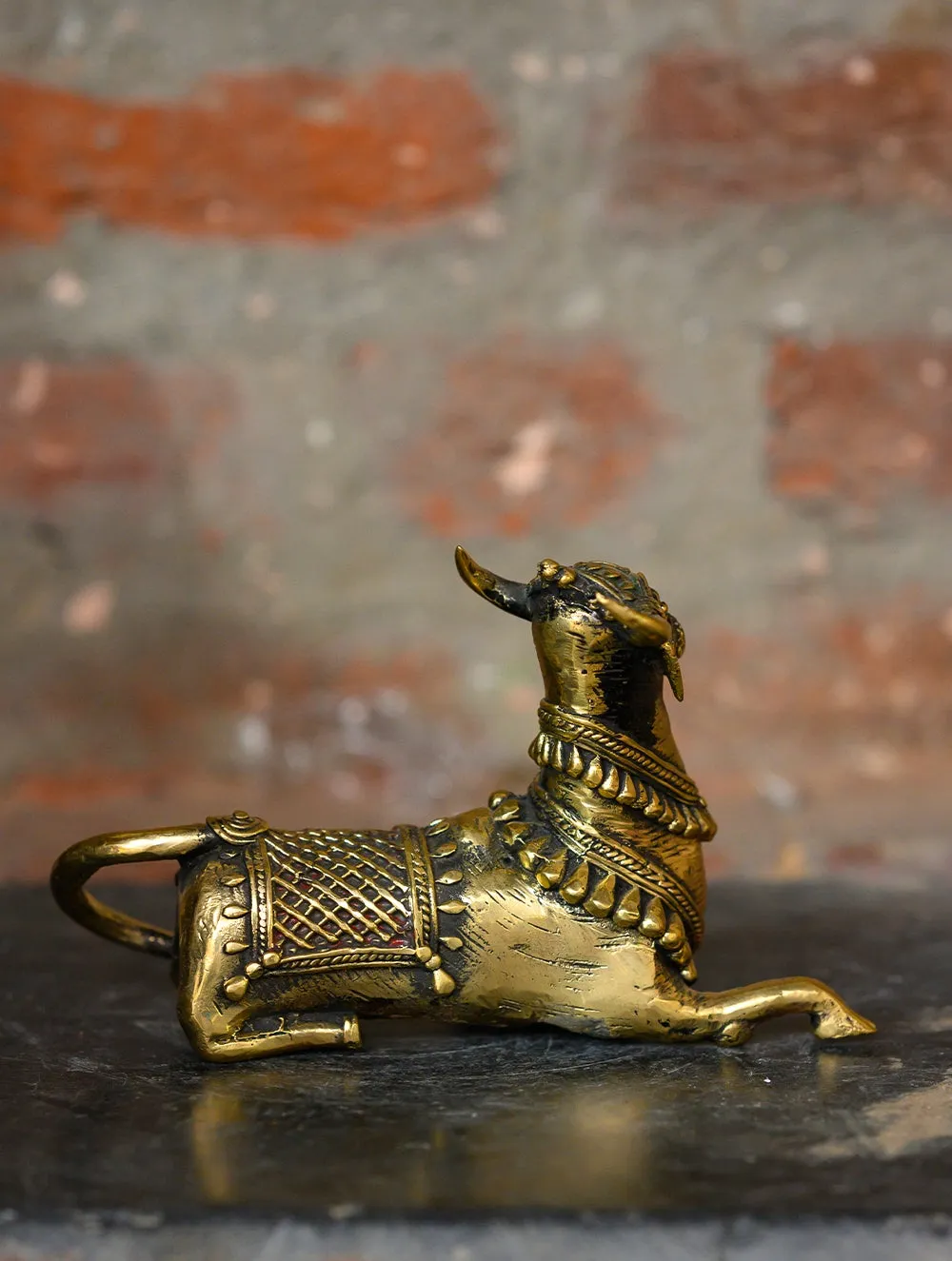 Dhokra Craft Curio - Ornamental Nandi