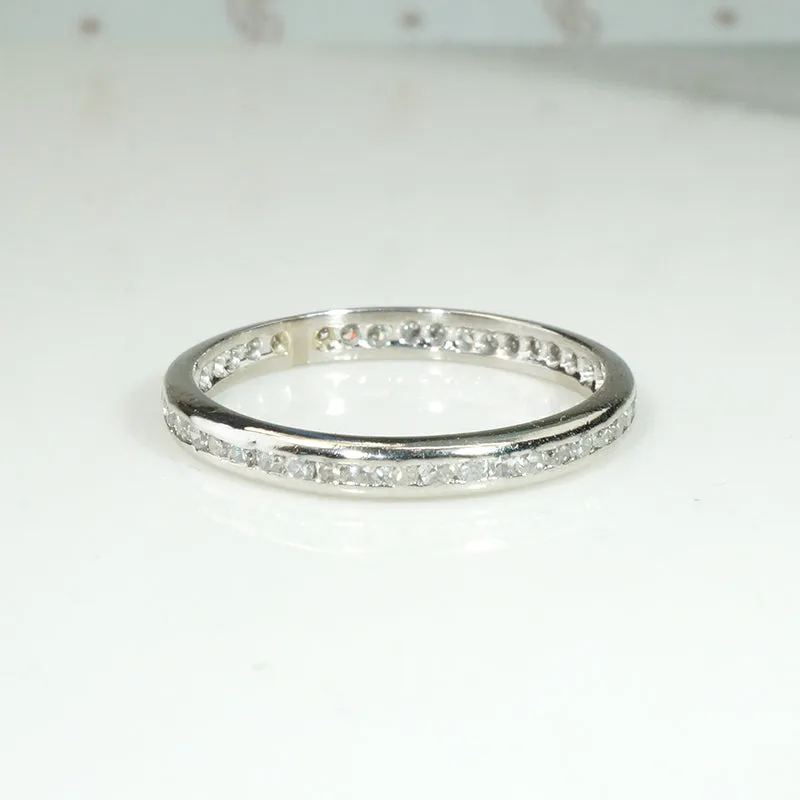 Diamonds Channel Set in Platinum Eternity Band