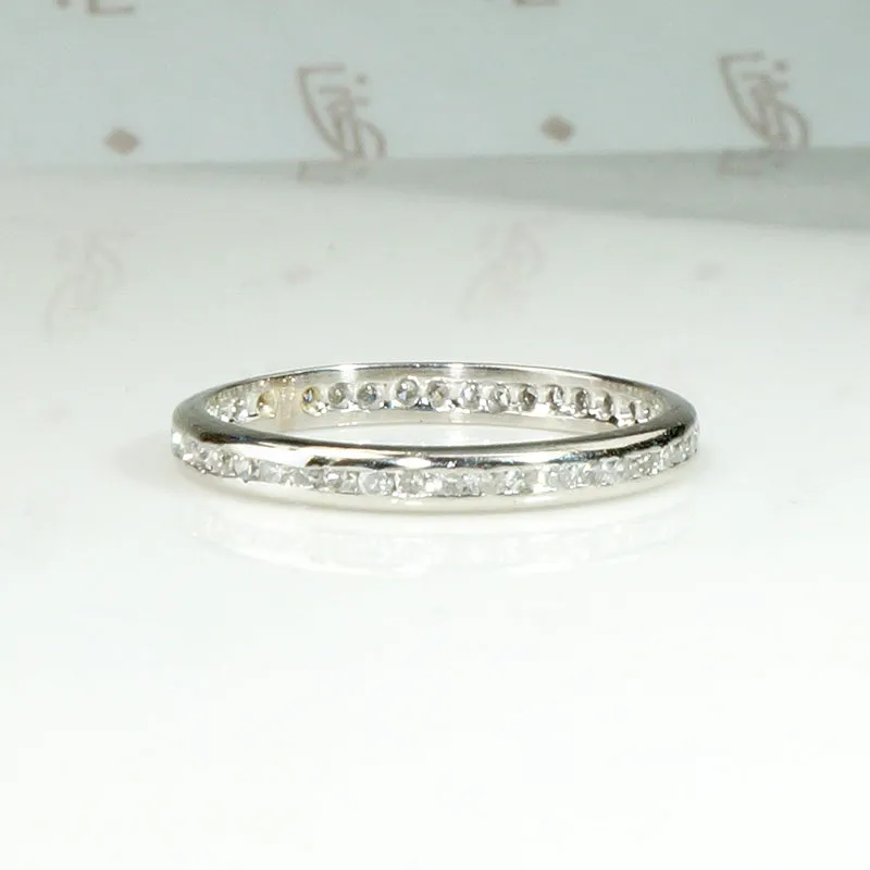 Diamonds Channel Set in Platinum Eternity Band