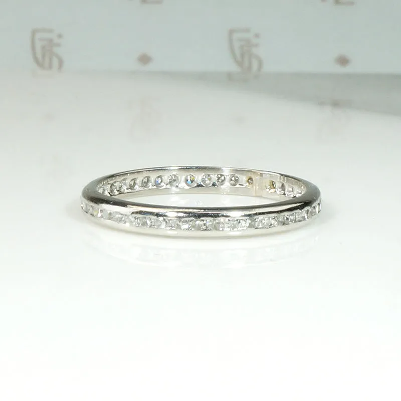 Diamonds Channel Set in Platinum Eternity Band