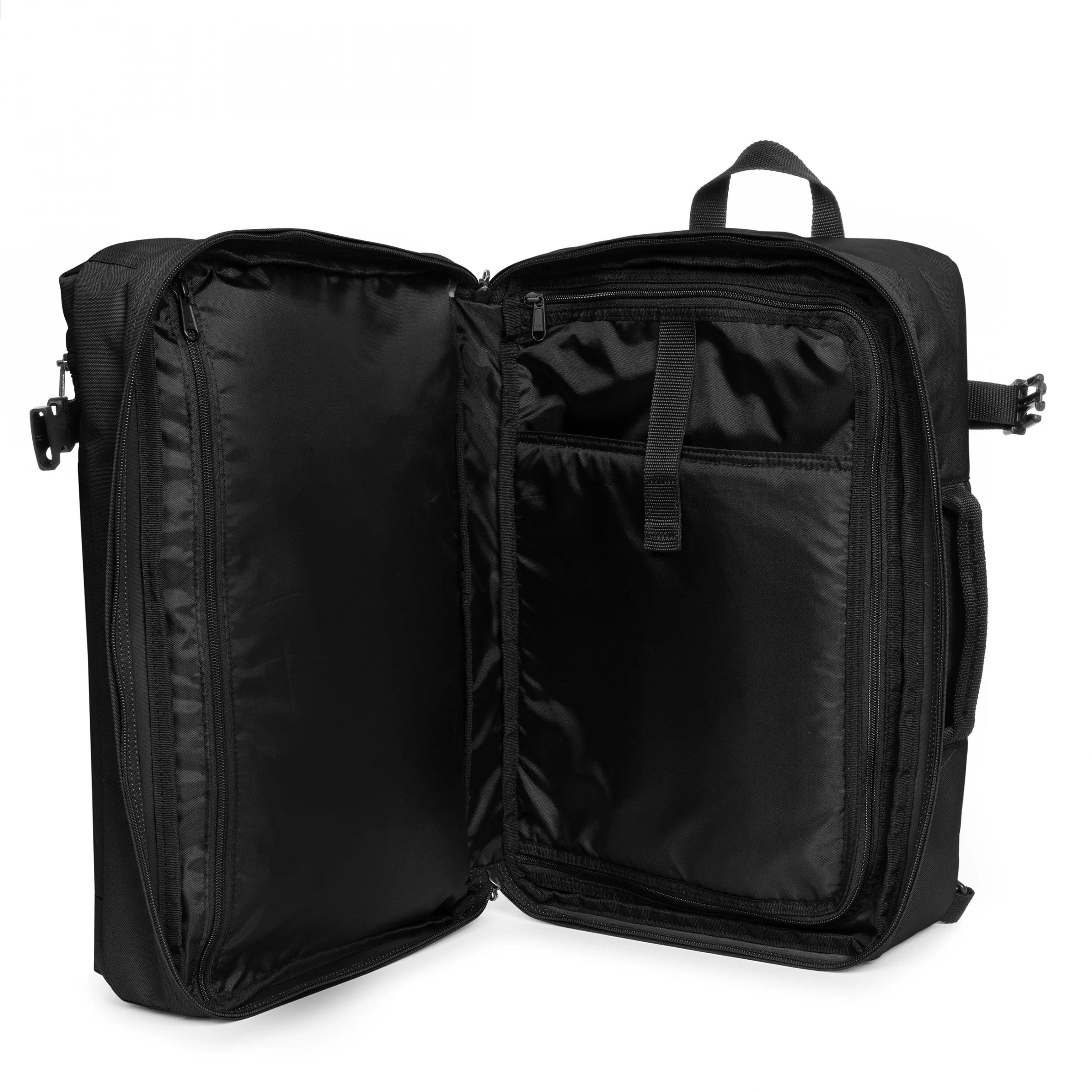 Eastpak Transit'R Pack Black Small Duffle Bag Convertible to Backpack - EK0A5BHI0081