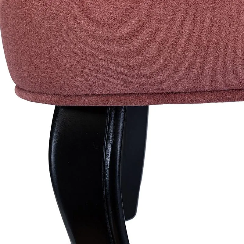 Elegantly Curved Jonnie Tufted Vanity Stool