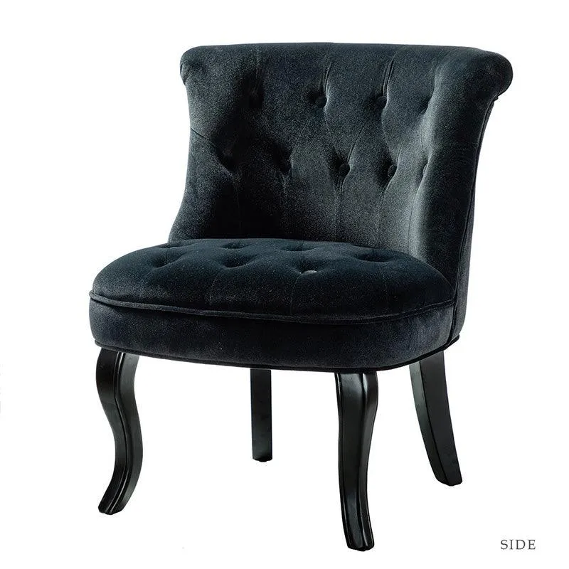 Elegantly Curved Jonnie Tufted Vanity Stool