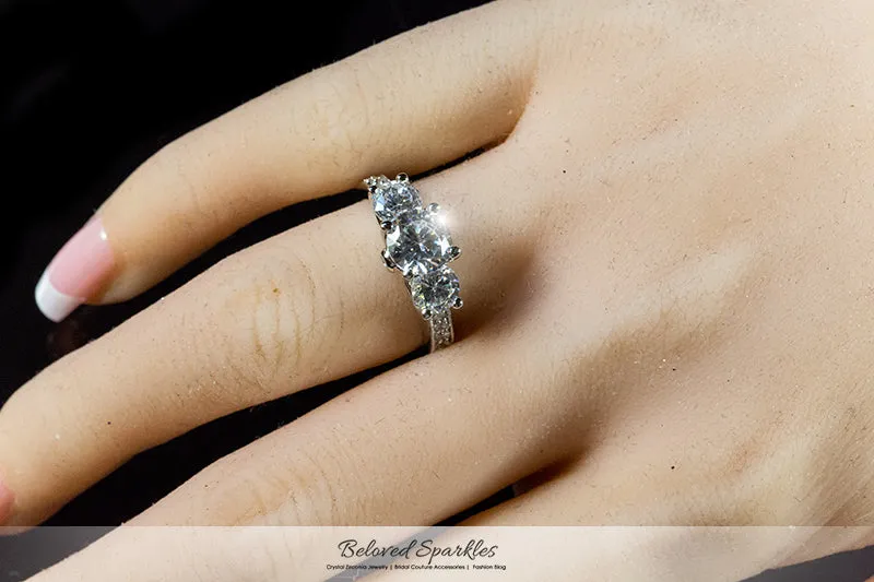 Elizabeth Three Stone Engagement Ring  | 3ct