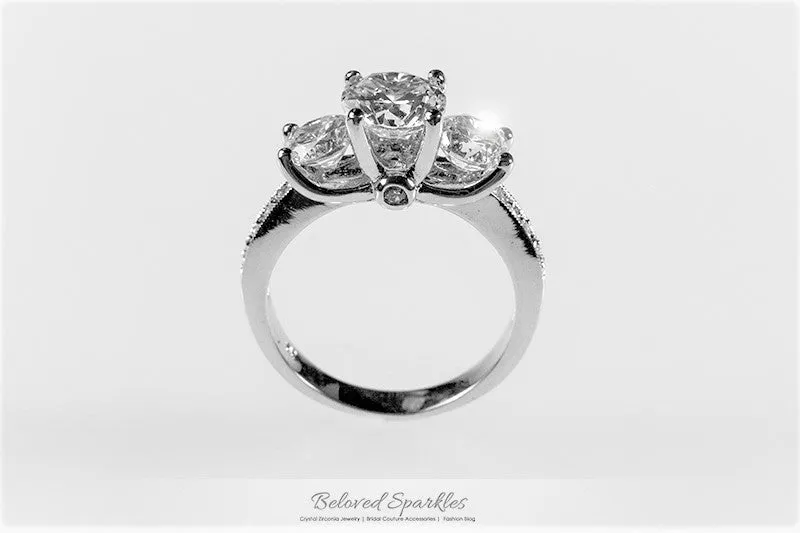 Elizabeth Three Stone Engagement Ring  | 3ct