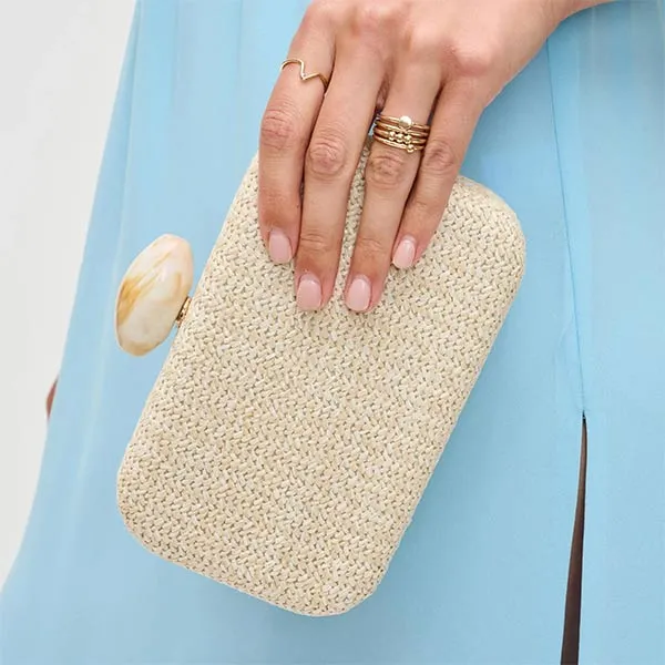 Ezra Natural | Raffia Clutch