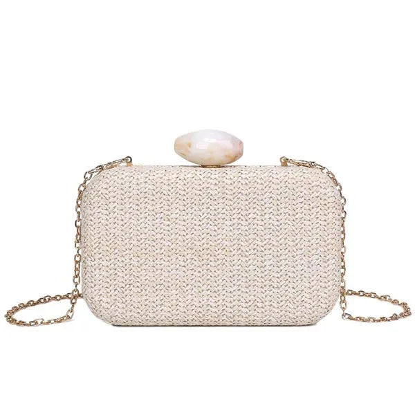 Ezra Natural | Raffia Clutch