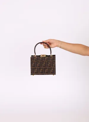 Fendi Zucca Mini Top Handle Bag