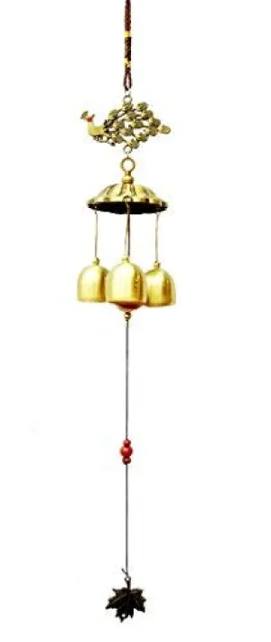 Feng Shui Home Positive Energy Windchimes For Balcony Bedroom With Good Sound Vastu Brass Windchime (20 inch)