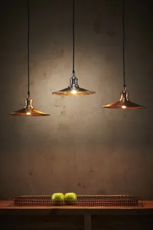 Forbes Small - Antique Brass - Dish Pendant Light