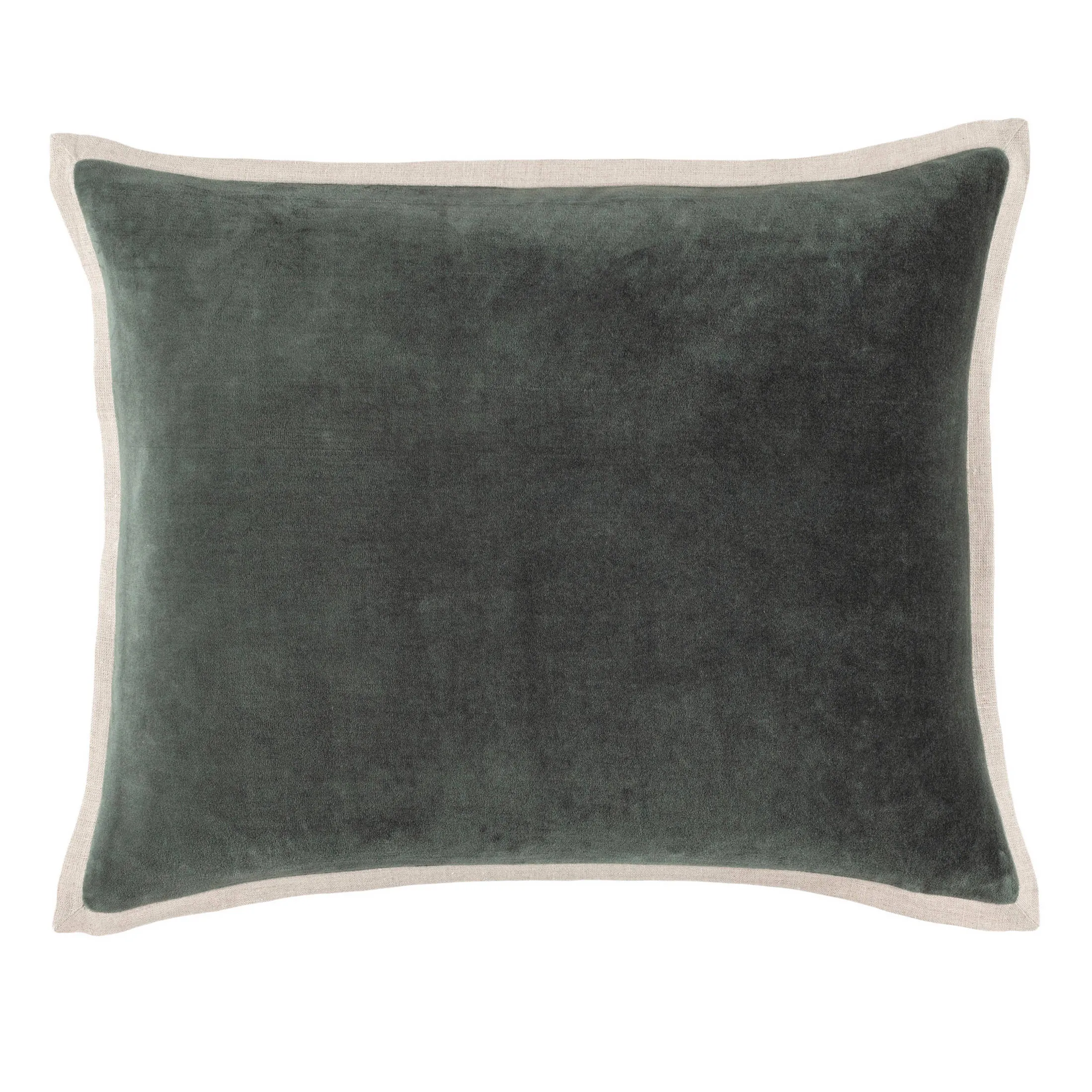 Gehry Velvet/Linen Everglade Decorative Pillow Cover