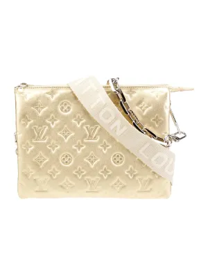 Gold Monogram Coussin Bag PM