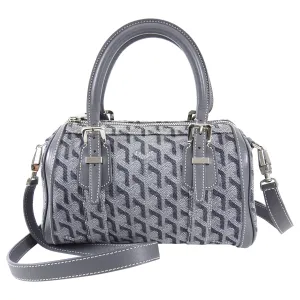 Goyard Limited Edition Small Gray Croisiere Bag with Crossbody Strap